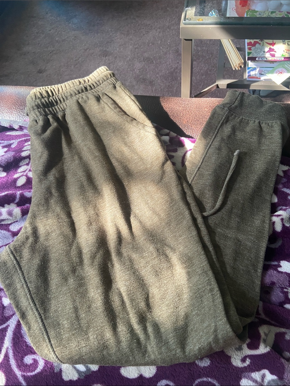 Cherish Olive Green Track Joggers